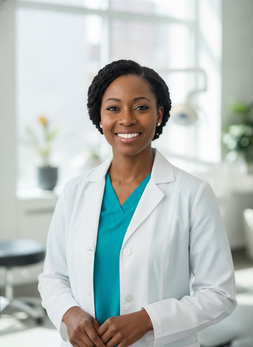 Dr. Imani Carter, DDS — founder and lead dentist at BrightSmile Dental Studio